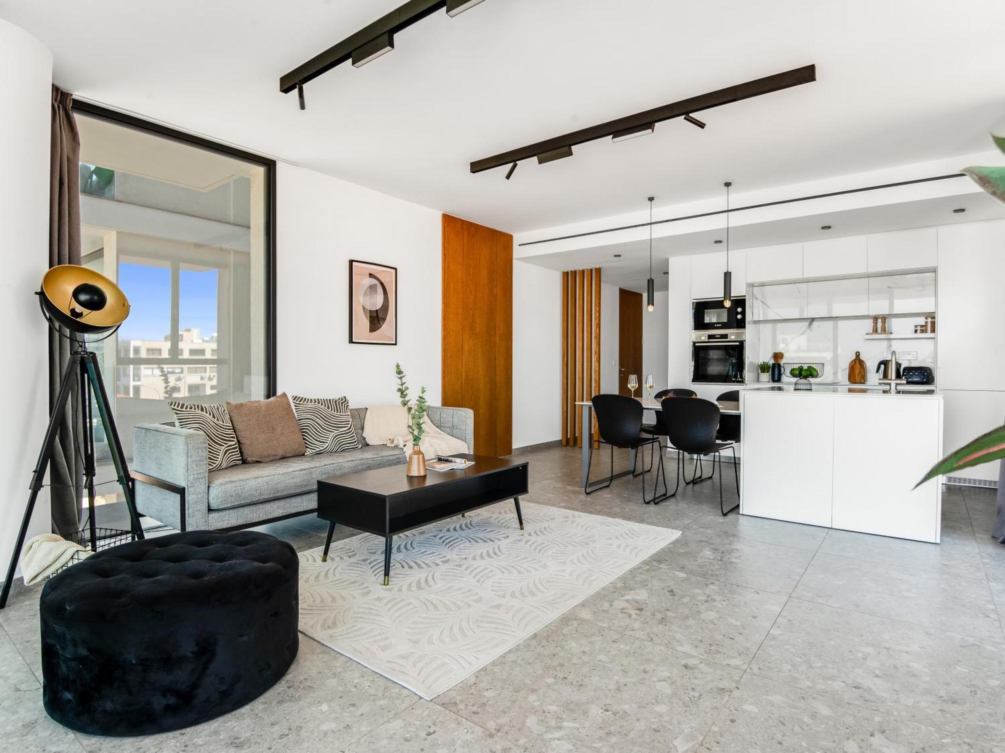 Sanders Gaia - Bright Two-Bedroom Apartment With Sea View 拉纳卡 外观 照片